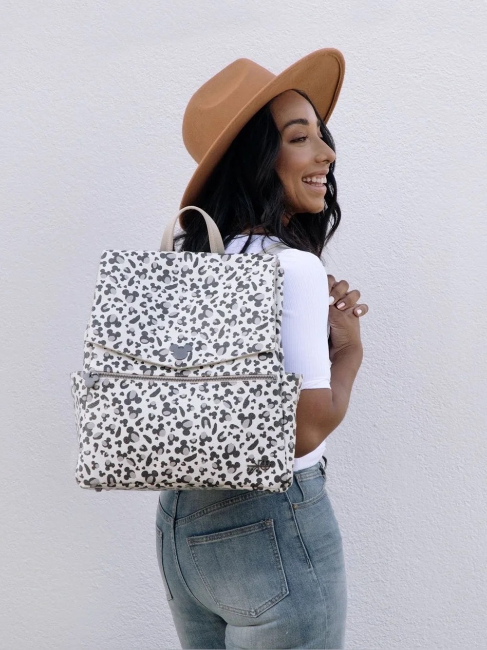 Disney Baby Freshly Picked Mickey Leopard Classic Diaper Bag